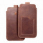 XIAOMI Redmi Note 10 Pro Max Etui universel, Étui de ceinture ROYAL - Leather universal flap pocket Brun