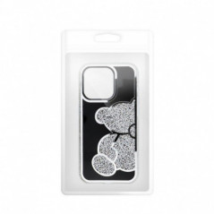 Apple iPhone 15 Coque Teddy bear Argenté