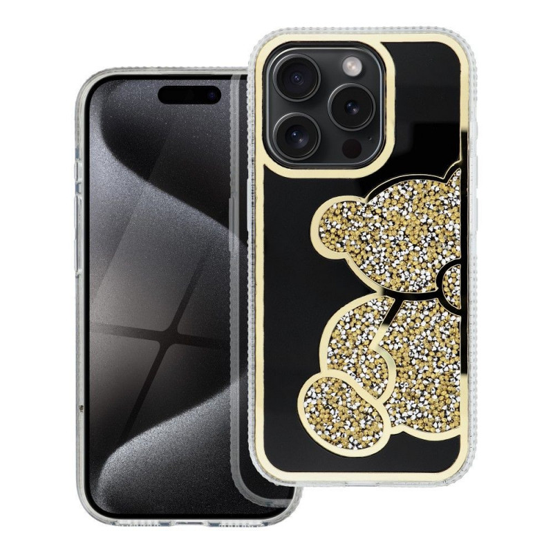 Apple iPhone 12 Coque Teddy bear Or