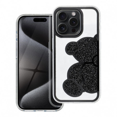 Apple iPhone 14 Pro Coque Teddy bear Noir