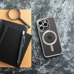 Apple iPhone 16 Pro Coque Electro Mag MagSAFE  Titane