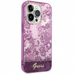 Apple iPhone 14 Pro Coque Guess IML Electro Cam TDJ Fuchsia