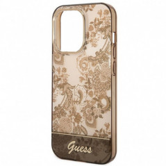 Apple iPhone 14 Pro Coque Guess IML Electro Cam TDJ Ocre
