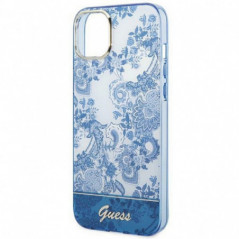 Apple iPhone 14 Coque Guess IML Electro Cam TDJ Bleu