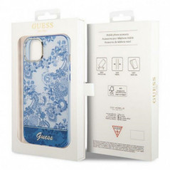 Apple iPhone 14 Coque Guess IML Electro Cam TDJ Bleu