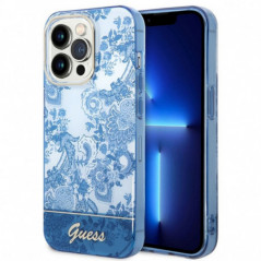 Apple iPhone 14 Pro Max Coque Guess IML Electro Cam TDJ Bleu