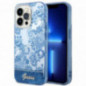 Apple iPhone 14 Pro Max Coque Guess IML Electro Cam TDJ Bleu