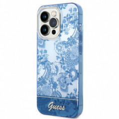 Apple iPhone 14 Pro Max Coque Guess IML Electro Cam TDJ Bleu