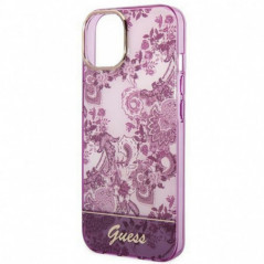 Apple iPhone 14 Coque Guess IML Electro Cam TDJ Fuchsia