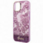 Apple iPhone 14 Coque Guess IML Electro Cam TDJ Fuchsia