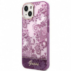 Apple iPhone 14 Coque Guess IML Electro Cam TDJ Fuchsia