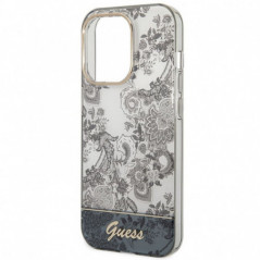 Apple iPhone 14 Pro Coque Guess IML Electro Cam TDJ Gris
