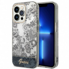 Apple iPhone 14 Pro Coque Guess IML Electro Cam TDJ Gris