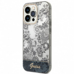 Apple iPhone 14 Pro Coque Guess IML Electro Cam TDJ Gris