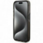 Apple iPhone 15 Pro Max Coque Guess Liquid Glitter Gold Stripes Noir