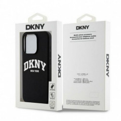 Apple iPhone 13 Pro Coque DKNY Silicone White Arch Logo MagSAFE  Noir