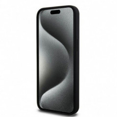 Apple iPhone 13 Pro Max Coque DKNY Silicone White Arch Logo MagSAFE  Noir