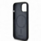 Apple iPhone 15 Coque DKNY Silicone White Arch Logo MagSAFE  Noir