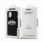 Apple iPhone 15 Coque DKNY Silicone White Arch Logo MagSAFE  Noir