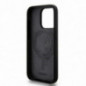 Apple iPhone 15 Plus Coque DKNY Silicone White Arch Logo MagSAFE  Noir