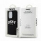 Apple iPhone 15 Plus Coque DKNY Silicone White Arch Logo MagSAFE  Noir