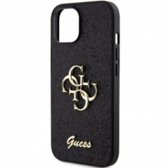 Apple iPhone 15 Plus Coque Guess Fixed Glitter Big 4G Noir