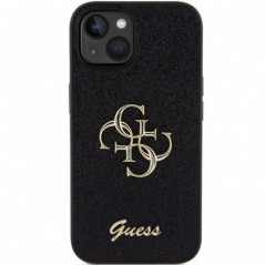 Apple iPhone 15 Plus Coque Guess Fixed Glitter Big 4G Noir