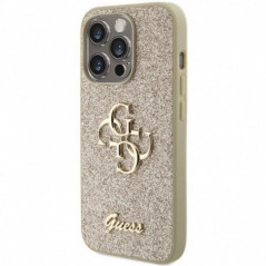 Apple iPhone 15 Pro Coque Guess Fixed Glitter Big 4G Or