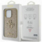 Apple iPhone 15 Pro Max Coque Guess Fixed Glitter Big 4G Or