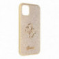Apple iPhone 11 Coque Guess Fixed Glitter Big 4G Or