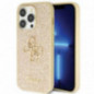 Apple iPhone 14 Pro Max Coque Guess Fixed Glitter Big 4G Or