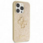 Apple iPhone 14 Pro Max Coque Guess Fixed Glitter Big 4G Or