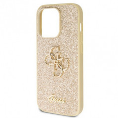 Apple iPhone 14 Pro Max Coque Guess Fixed Glitter Big 4G Or