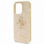 Apple iPhone 14 Pro Max Coque Guess Fixed Glitter Big 4G Or