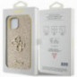 Apple iPhone 15 Coque Guess Fixed Glitter Big 4G Or