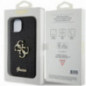 Apple iPhone 15 Coque Guess Fixed Glitter Big 4G Noir