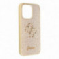Apple iPhone 13 Pro Coque Guess Fixed Glitter Big 4G Or