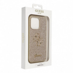 Apple iPhone 13 Pro Coque Guess Fixed Glitter Big 4G Or