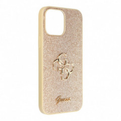 Apple iPhone 13 Pro Max Coque Guess Fixed Glitter Big 4G Or