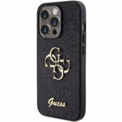 Apple iPhone 15 Pro Max Coque Guess Fixed Glitter Big 4G Noir