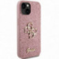 Apple iPhone 15 Coque Guess Fixed Glitter Big 4G Rose