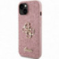 Apple iPhone 15 Coque Guess Fixed Glitter Big 4G Rose