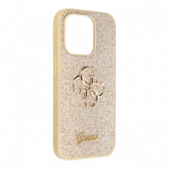 Apple iPhone 14 Pro Coque Guess Fixed Glitter Big 4G Or