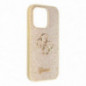 Apple iPhone 14 Pro Coque Guess Fixed Glitter Big 4G Or