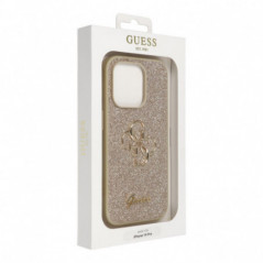 Apple iPhone 14 Pro Coque Guess Fixed Glitter Big 4G Or