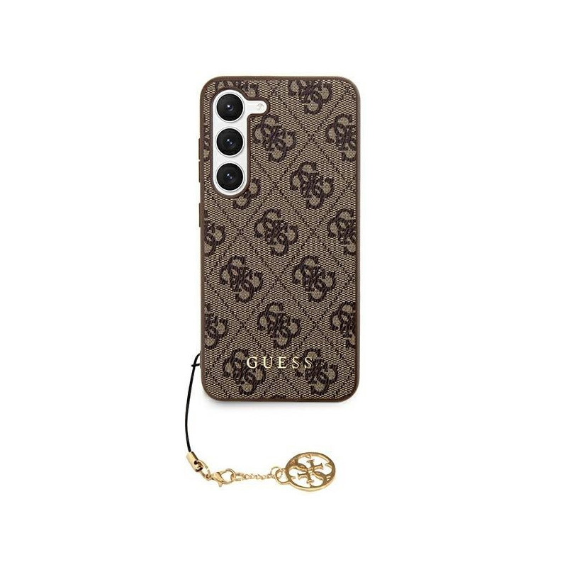 Samsung Galaxy S24 Coque Guess 4G Charm Brun