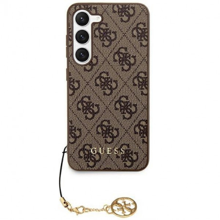 Samsung Galaxy S24 PLUS Coque Guess 4G Charm Brun