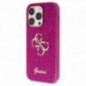 Apple iPhone 15 Pro Coque Guess Fixed Glitter Big 4G Violet (Purple)