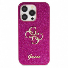 Apple iPhone 15 Pro Max Coque Guess Fixed Glitter Big 4G Violet (Purple)