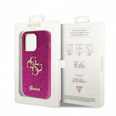 Apple iPhone 15 Pro Max Coque Guess Fixed Glitter Big 4G Violet (Purple)